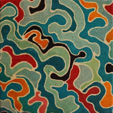 MERVE AVCI — “Renkler Ve Hisler”, 2019 "Renkler Ve Hisler" eseri MERVE AVCI tarafından 2019 yılında 25x25 cm ölçülerinde Tuval üzeri mummamik tekniği tekniği ile yapılmıştır.