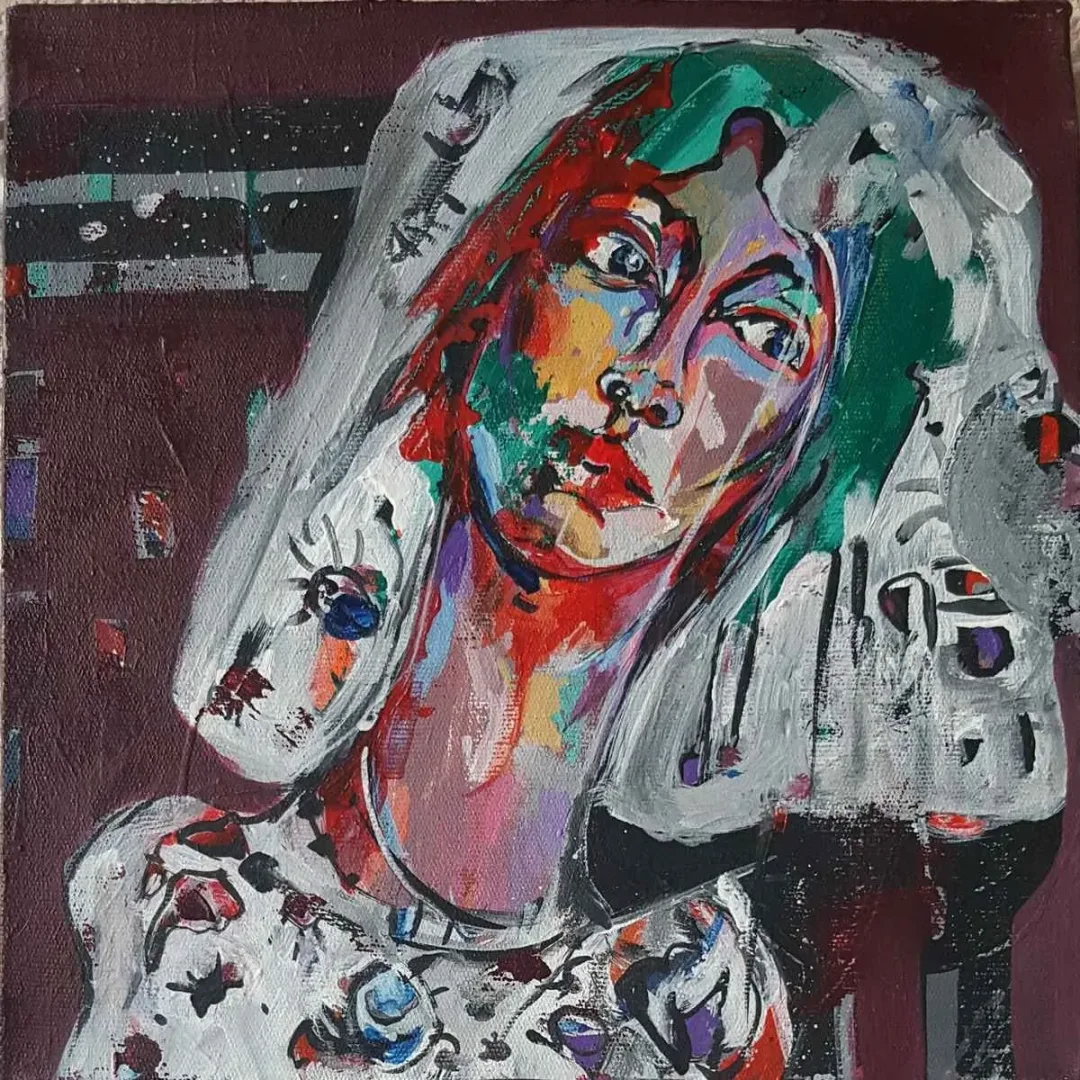 MERYEM CAVGA AKKAYA — “İsimsiz”, 2019 "İsimsiz" eseri MERYEM CAVGA AKKAYA tarafından 2019 yılında 25x25 cm ölçülerinde Tuval üzeri yağlı boya tekniği ile yapılmıştır.