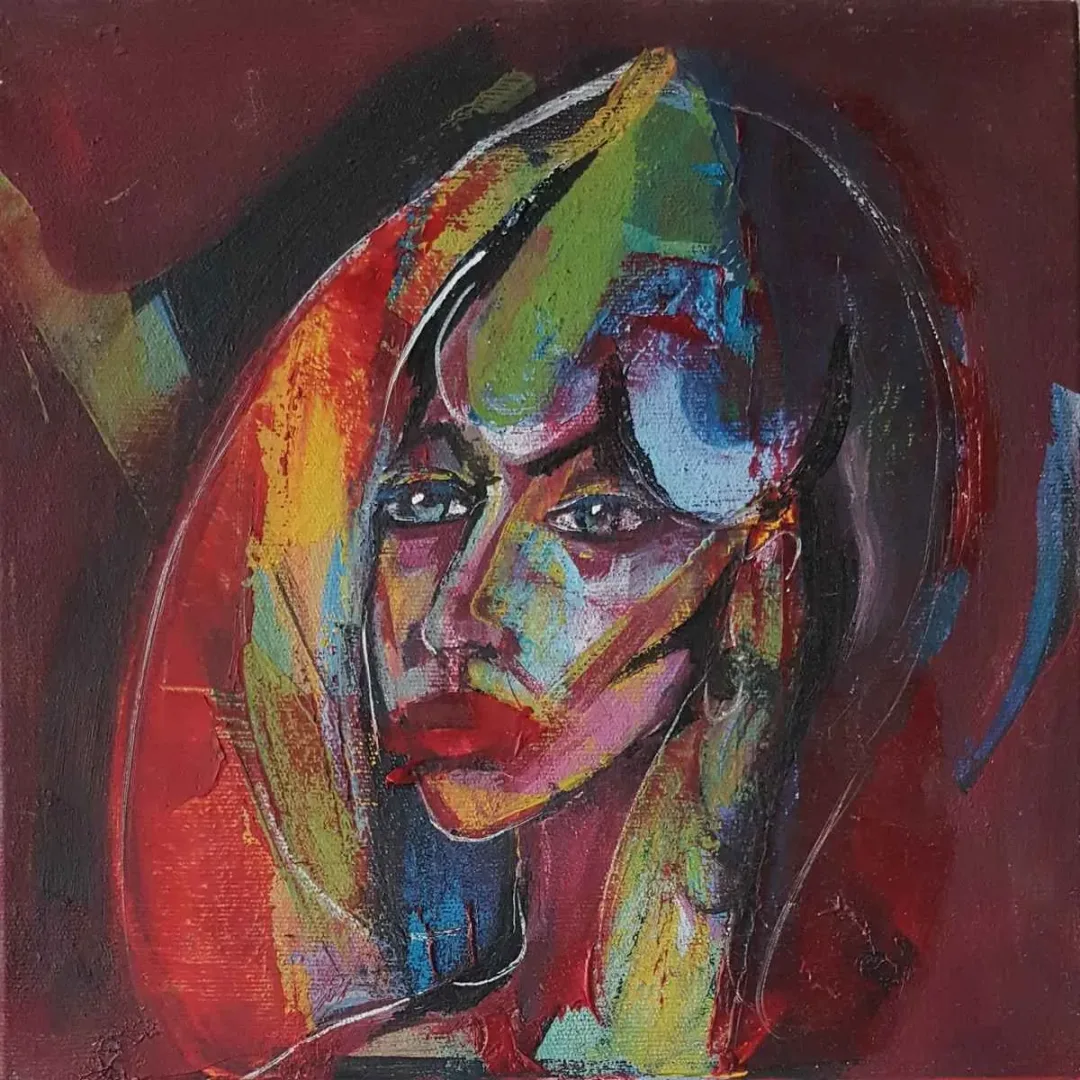 MERYEM CAVGA AKKAYA — “İsimsiz”, 2019 "İsimsiz" eseri MERYEM CAVGA AKKAYA tarafından 2019 yılında 25x25 cm ölçülerinde Tuval üzeri yağlı boya tekniği ile yapılmıştır.