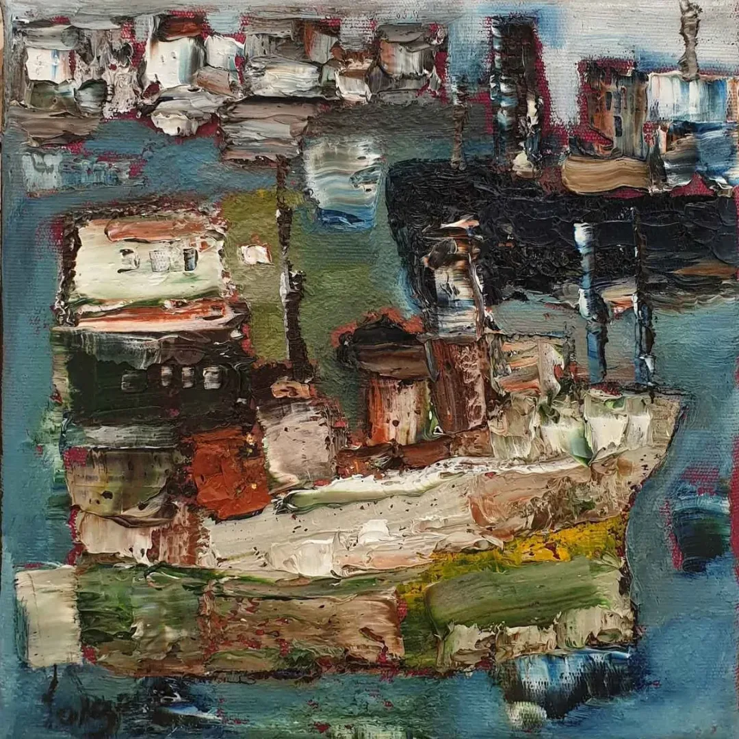 MURAT TOLGA — “İsimsiz”, 2019 "İsimsiz" eseri MURAT TOLGA tarafından 2019 yılında 25x25 cm ölçülerinde Tuval üzeri yağlı boya tekniği ile yapılmıştır.