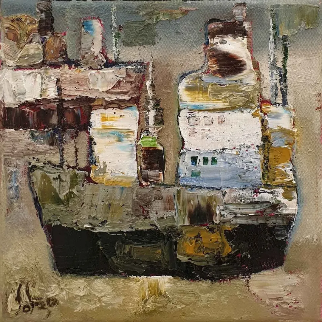 MURAT TOLGA — “İsimsiz”, 2019 "İsimsiz" eseri MURAT TOLGA tarafından 2019 yılında 25x25 cm ölçülerinde Tuval üzeri yağlı boya tekniği ile yapılmıştır.