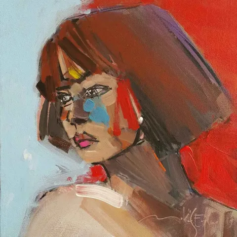MUSTAFA KÖSEOĞLU — “Untitled”, 2019 "İsimsiz" eseri MUSTAFA KÖSEOĞLU tarafından 2019 yılında 25x25 cm ölçülerinde Tuval üzeri yağlı boya tekniği ile yapılmıştır.