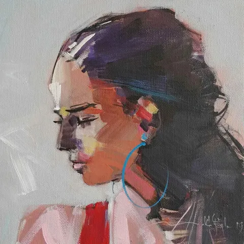MUSTAFA KÖSEOĞLU — “Untitled”, 2019 "İsimsiz" eseri MUSTAFA KÖSEOĞLU tarafından 2019 yılında 25x25 cm ölçülerinde Tuval üzeri yağlı boya tekniği ile yapılmıştır.