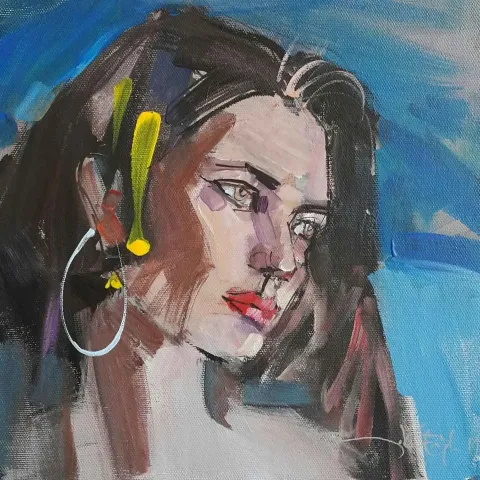 MUSTAFA KÖSEOĞLU — “İsimsiz”, 2019 "İsimsiz" eseri MUSTAFA KÖSEOĞLU tarafından 2019 yılında 25x25 cm ölçülerinde Tuval üzeri yağlı boya tekniği ile yapılmıştır.