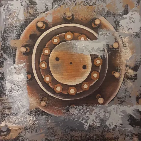 "İsimsiz" eseri MUSTAFA TUNÇ tarafından 2019 yılında 25x25 cm ölçülerinde Tuval üzeri yağlı boya tekniği ile yapılmıştır.