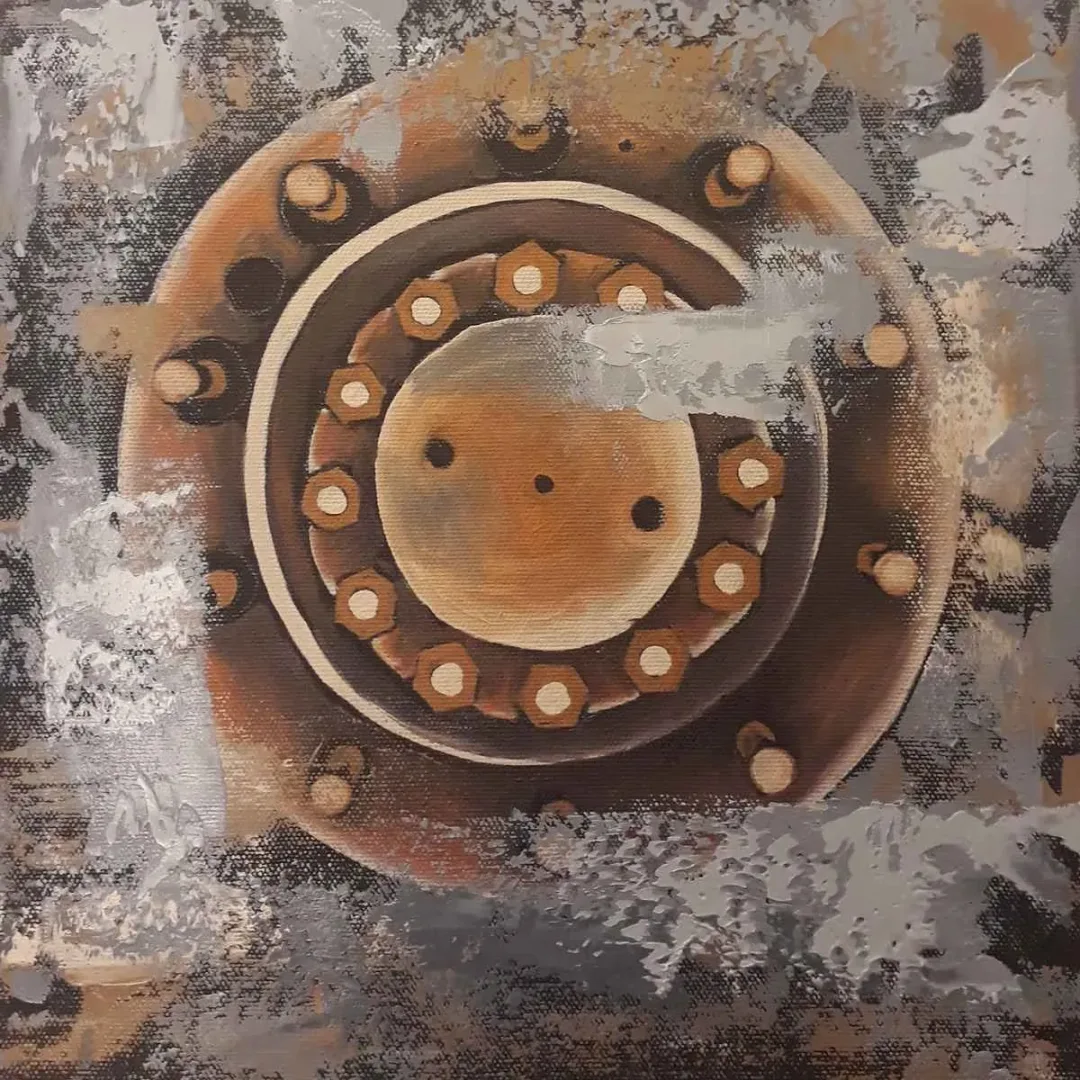 MUSTAFA TUNÇ — “İsimsiz”, 2019 "İsimsiz" eseri MUSTAFA TUNÇ tarafından 2019 yılında 25x25 cm ölçülerinde Tuval üzeri yağlı boya tekniği ile yapılmıştır.