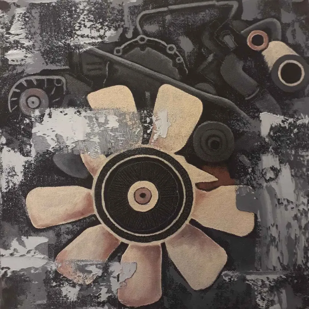 MUSTAFA TUNÇ — “İsimsiz”, 2019 "İsimsiz" eseri MUSTAFA TUNÇ tarafından 2019 yılında 25x25 cm ölçülerinde Tuval üzeri yağlı boya tekniği ile yapılmıştır.