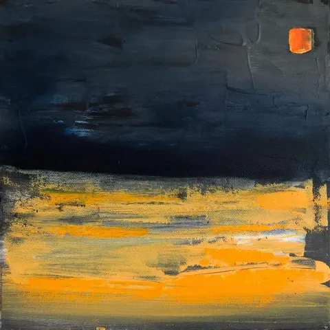 MÜGE CEYHAN — “İsimsiz”, 2019 "İsimsiz" eseri MÜGE CEYHAN tarafından 2019 yılında 25x25 cm ölçülerinde Tuval üzeri yağlı boya tekniği ile yapılmıştır.