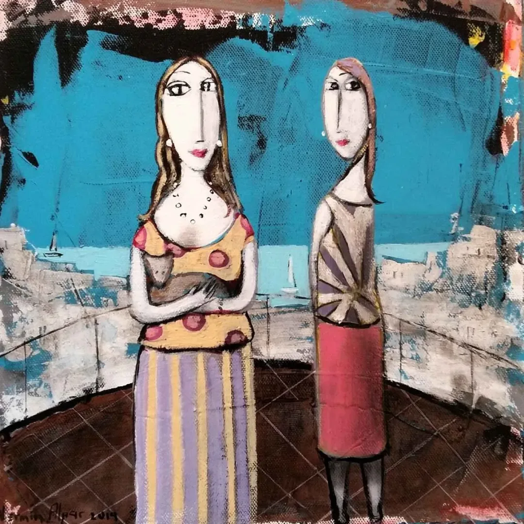 NERMİN ALPAR — “İsimsiz”, 2019 "İsimsiz" eseri NERMİN ALPAR tarafından 2019 yılında 25x25 cm ölçülerinde Tuval üzeri yağlı boya tekniği ile yapılmıştır.