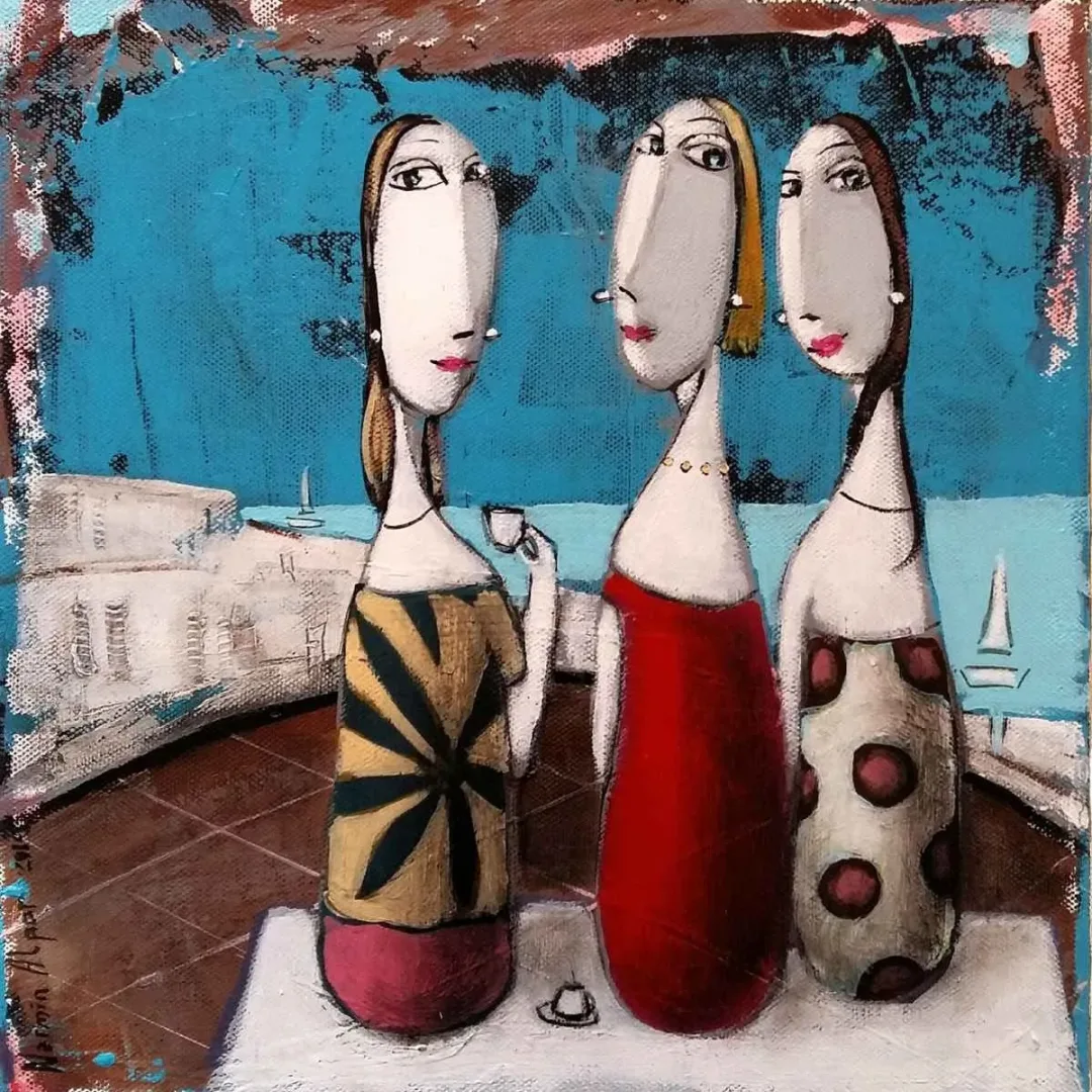 NERMİN ALPAR — “İsimsiz”, 2019 "İsimsiz" eseri NERMİN ALPAR tarafından 2019 yılında 25x25 cm ölçülerinde Tuval üzeri yağlı boya tekniği ile yapılmıştır.