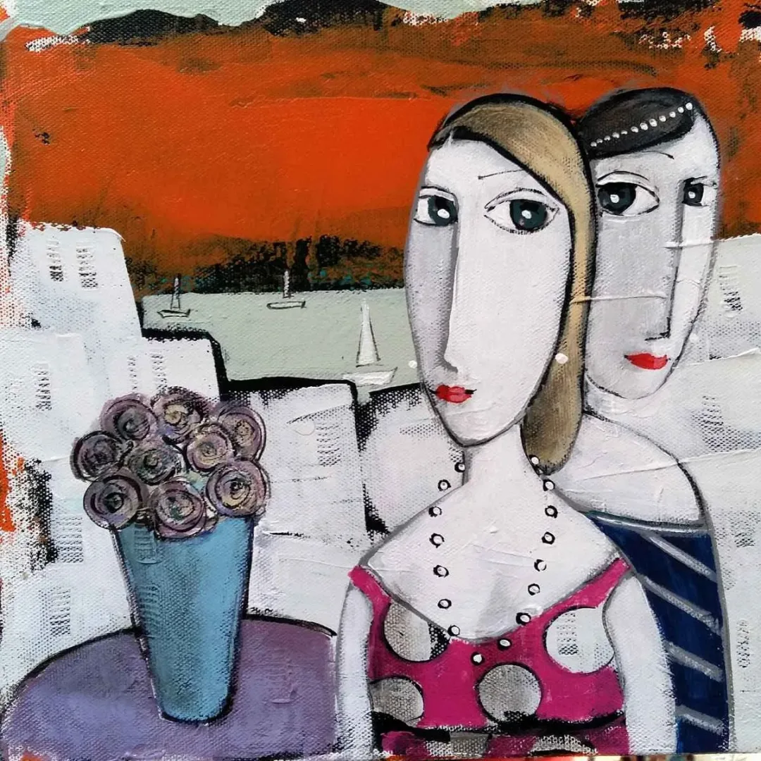 NERMİN ALPAR — “İsimsiz”, 2019 "İsimsiz" eseri NERMİN ALPAR tarafından 2019 yılında 25x25 cm ölçülerinde Tuval üzeri yağlı boya tekniği ile yapılmıştır.