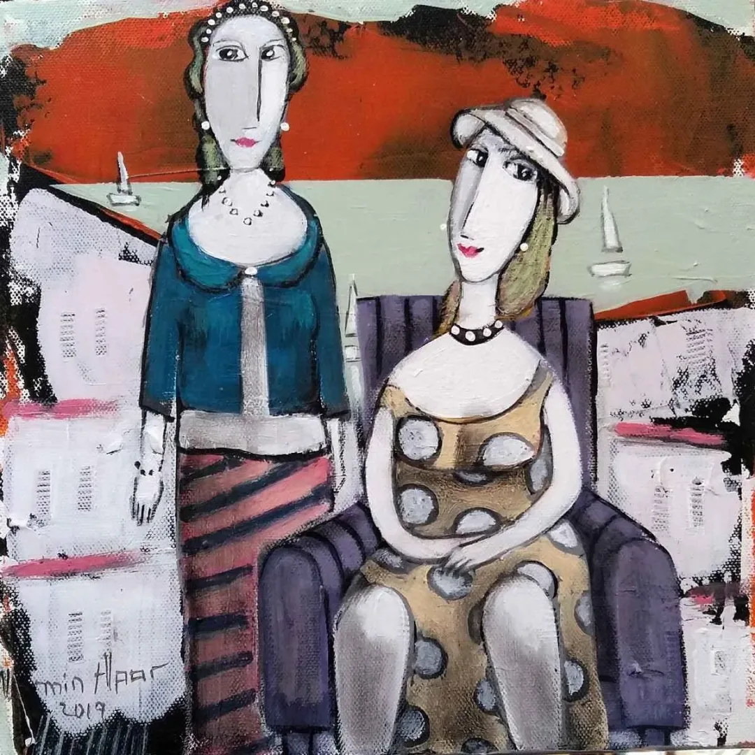 NERMİN ALPAR — “İsimsiz”, 2019 "İsimsiz" eseri NERMİN ALPAR tarafından 2019 yılında 25x25 cm ölçülerinde Tuval üzeri yağlı boya tekniği ile yapılmıştır.