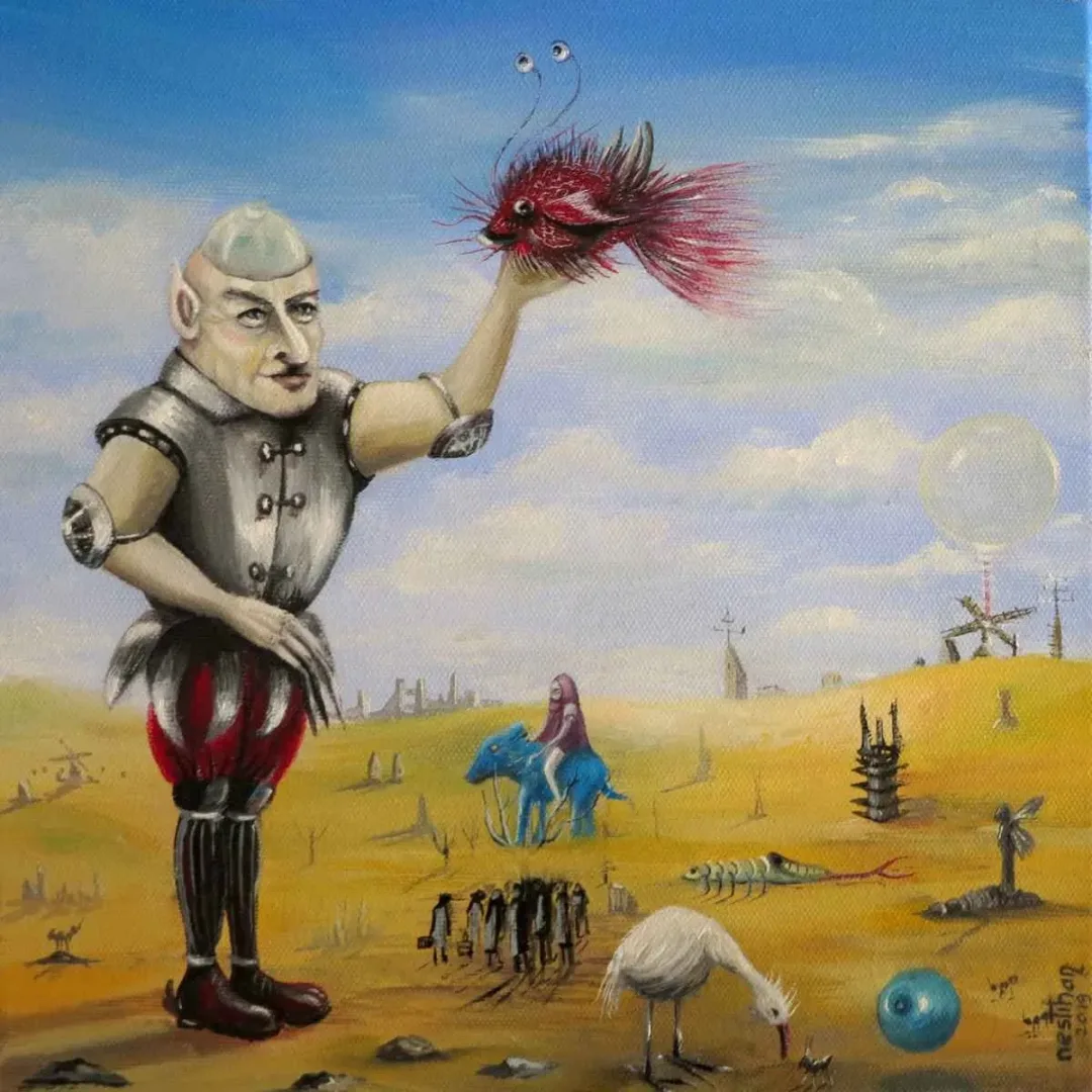 yakınlaştır "İsimsiz" eseri NESLİHAN ÖZGENÇ ERDOĞDU tarafından 2019 yılında 25x25 cm ölçülerinde Tuval üzeri yağlı boya tekniği ile yapılmıştır.