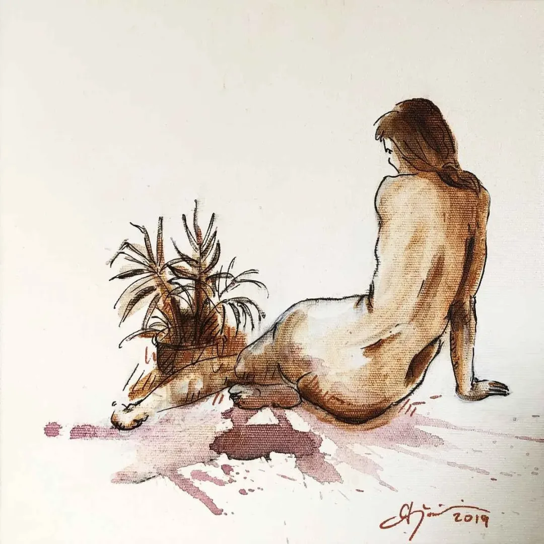 OKTAY DEĞİRMENCİ — “İsimsiz”, 2019 "İsimsiz" eseri OKTAY DEĞİRMENCİ tarafından 2019 yılında 25x25 cm ölçülerinde Tuval üzeri yağlı boya tekniği ile yapılmıştır.