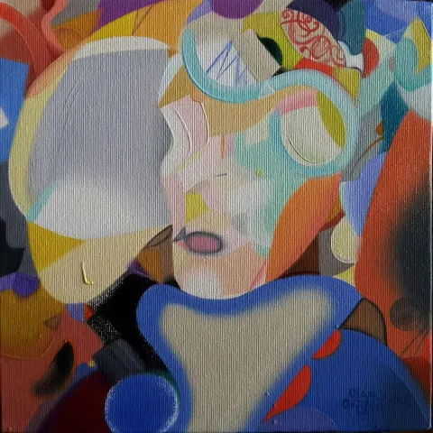 "İsimsiz" eseri OLGA GRAFOVA DİLEK tarafından 2019 yılında 25x25 cm ölçülerinde Tuval üzeri yağlı boya tekniği ile yapılmıştır.