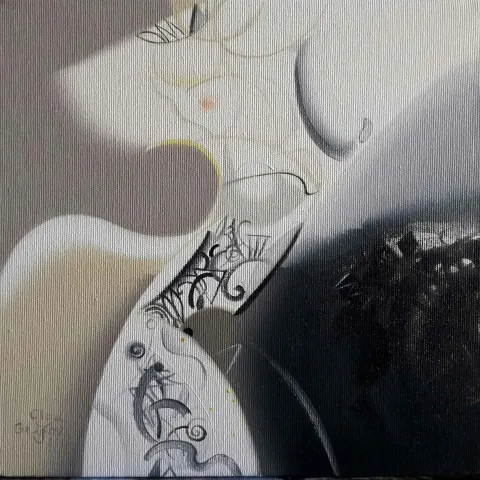 OLGA GRAFOVA DİLEK — “Untitled”, 2019 "İsimsiz" eseri OLGA GRAFOVA DİLEK tarafından 2019 yılında 25x25 cm ölçülerinde Tuval üzeri yağlı boya tekniği ile yapılmıştır.