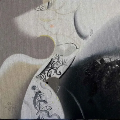 "İsimsiz" eseri OLGA GRAFOVA DİLEK tarafından 2019 yılında 25x25 cm ölçülerinde Tuval üzeri yağlı boya tekniği ile yapılmıştır.