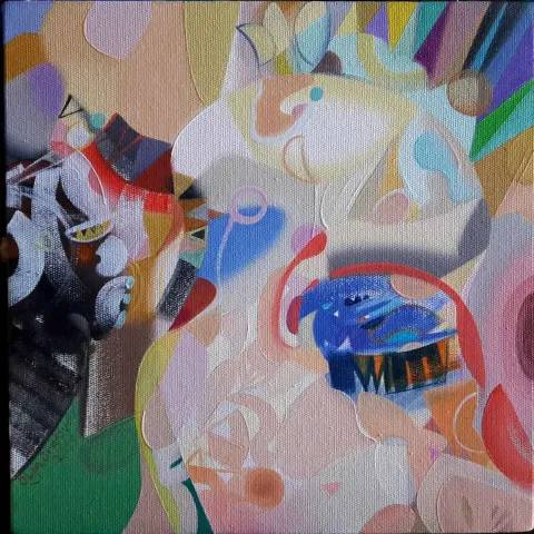 "İsimsiz" eseri OLGA GRAFOVA DİLEK tarafından 2019 yılında 25x25 cm ölçülerinde Tuval üzeri yağlı boya tekniği ile yapılmıştır.