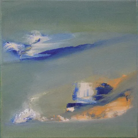 ÖZGE GÖKBULUT ÖZDEMİR — “İsimsiz”, 2019 "İsimsiz" eseri ÖZGE GÖKBULUT ÖZDEMİR tarafından 2019 yılında 25x25 cm ölçülerinde Tuval üzeri yağlı boya tekniği ile yapılmıştır.