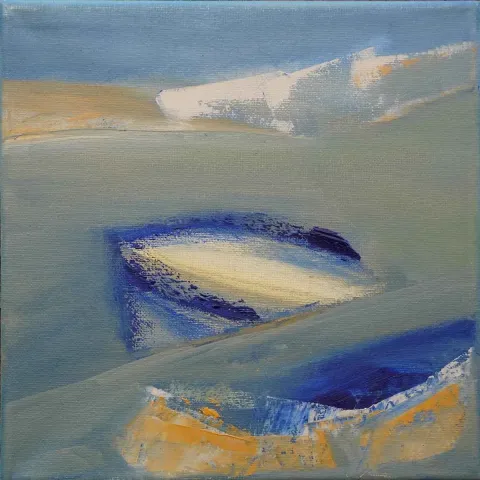 ÖZGE GÖKBULUT ÖZDEMİR — “İsimsiz”, 2019 "İsimsiz" eseri ÖZGE GÖKBULUT ÖZDEMİR tarafından 2019 yılında 25x25 cm ölçülerinde Tuval üzeri yağlı boya tekniği ile yapılmıştır.