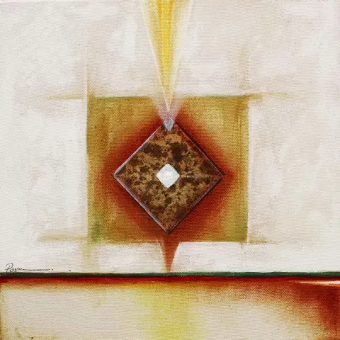 "İsimsiz" eseri PARVİN GHORBANZADEH DİZAJİ tarafından 2019 yılında 25x25 cm ölçülerinde Tuval üzeri karışık teknik tekniği ile yapılmıştır.