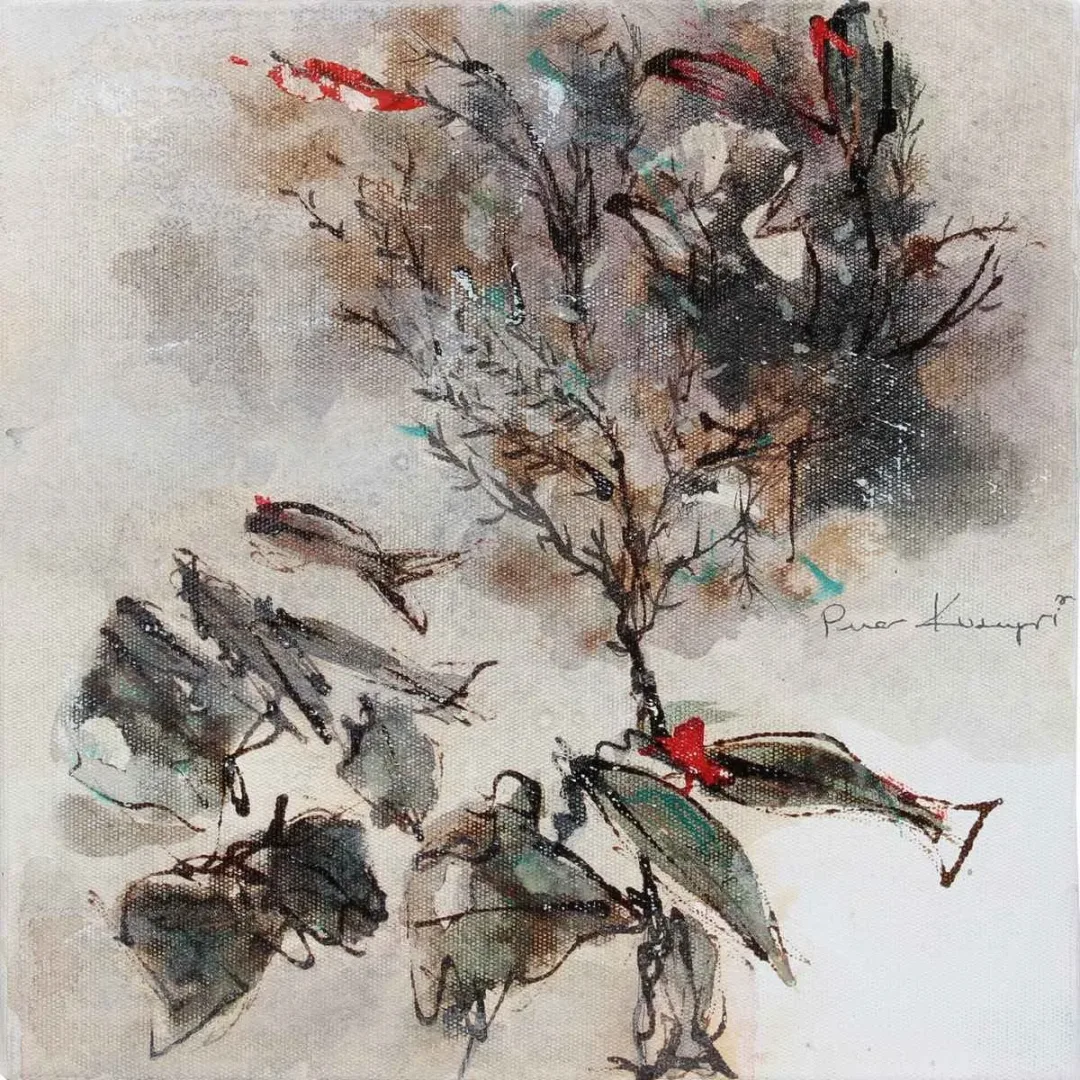 PINAR KUSEYRİ — “İsimsiz”, 2019 "İsimsiz" eseri PINAR KUSEYRİ tarafından 2019 yılında 25x25 cm ölçülerinde Tuval üzeri yağlı boya tekniği ile yapılmıştır.
