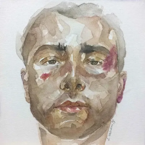 "İsimsiz" eseri RABİA YILDIRIM tarafından 2019 yılında 25x25 cm ölçülerinde Tuval üzeri akrilik boya tekniği ile yapılmıştır.