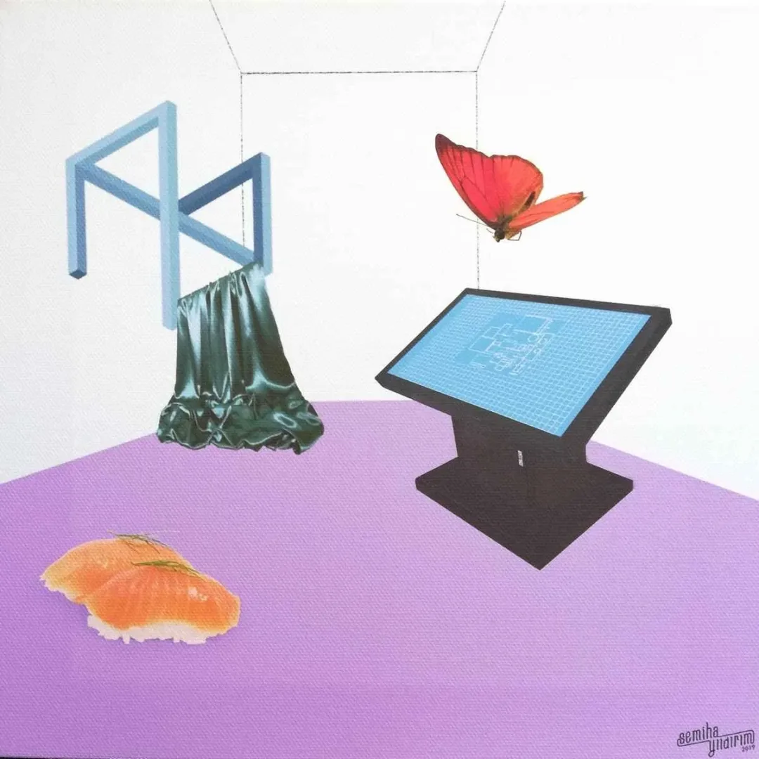 SEMİHA YILDIRIM — “İsimsiz”, 2019 "İsimsiz" eseri SEMİHA YILDIRIM tarafından 2019 yılında 25x25 cm ölçülerinde Tuval üzeri karışık teknik tekniği ile yapılmıştır.