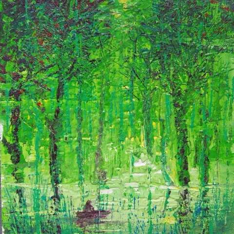 YUSUF ŞENGÜR — “isimsiz”, 2017 "isimsiz" eseri YUSUF ŞENGÜR tarafından 2017 yılında 16x16 cm ölçülerinde Tuval üzeri yağlı boya tekniği ile yapılmıştır.