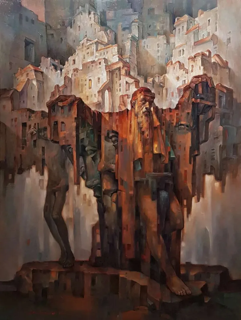 ADEM BAŞPINAR — “Ehil”, 2019 "Ehil" eseri ADEM BAŞPINAR tarafından 2019 yılında 120x90 cm ölçülerinde Tuval üzeri yağlı boya tekniği ile yapılmıştır.