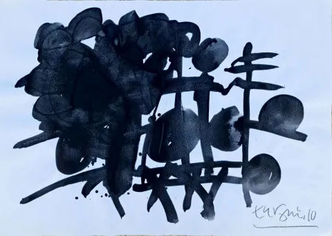 "Soyutlama" eseri ADNAN TURANİ tarafından 2010 yılında 50x70 cm ölçülerinde Kağıt üzeri karışık teknik tekniği ile yapılmıştır.