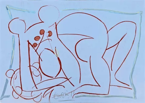 "Kemancı Kız" eseri ADNAN TURANİ tarafından 2011 yılında 50x70 cm ölçülerinde Kağıt üzeri karışık teknik tekniği ile yapılmıştır.