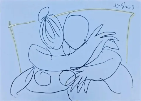 "Kemancı Kız" eseri ADNAN TURANİ tarafından 2007 yılında 50x70 cm ölçülerinde Kağıt üzeri karışık teknik tekniği ile yapılmıştır.
