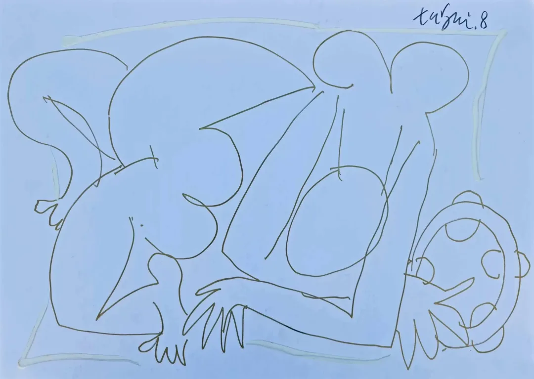 yakınlaştır "Aşıklar" eseri ADNAN TURANİ tarafından 2015 yılında 50x70 cm ölçülerinde Kağıt üzeri karışık teknik tekniği ile yapılmıştır.