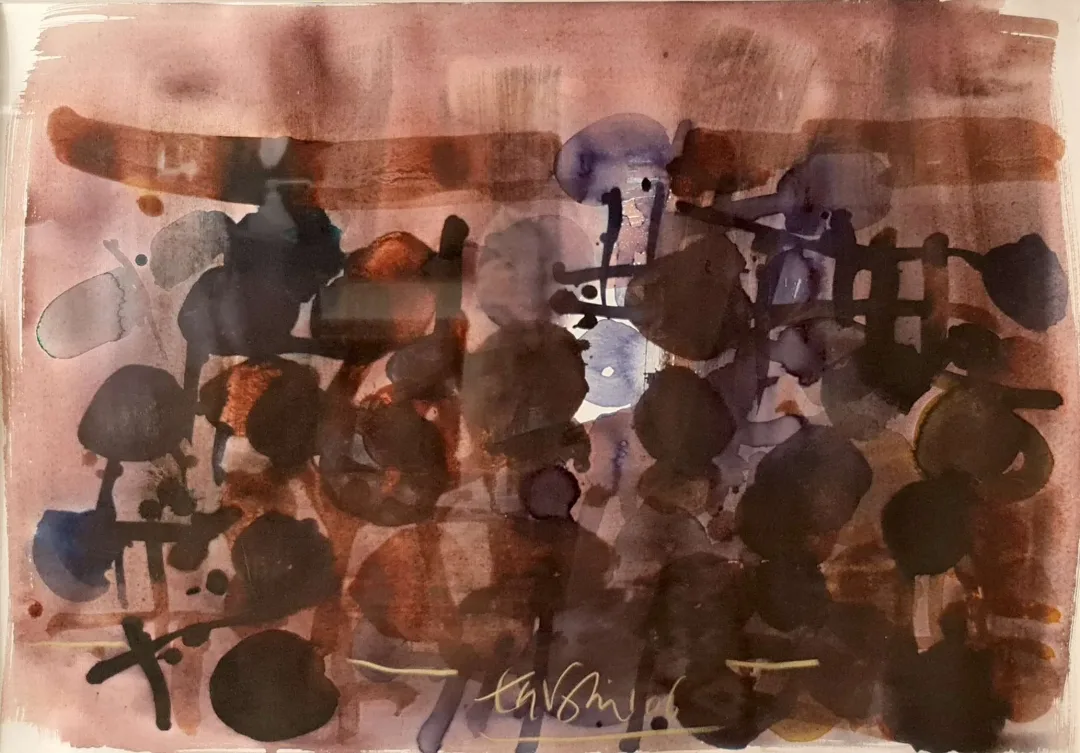 yakınlaştır "Soyutlama" eseri ADNAN TURANİ tarafından 2006 yılında 50x70 cm ölçülerinde Kağıt üzeri karışık teknik tekniği ile yapılmıştır.