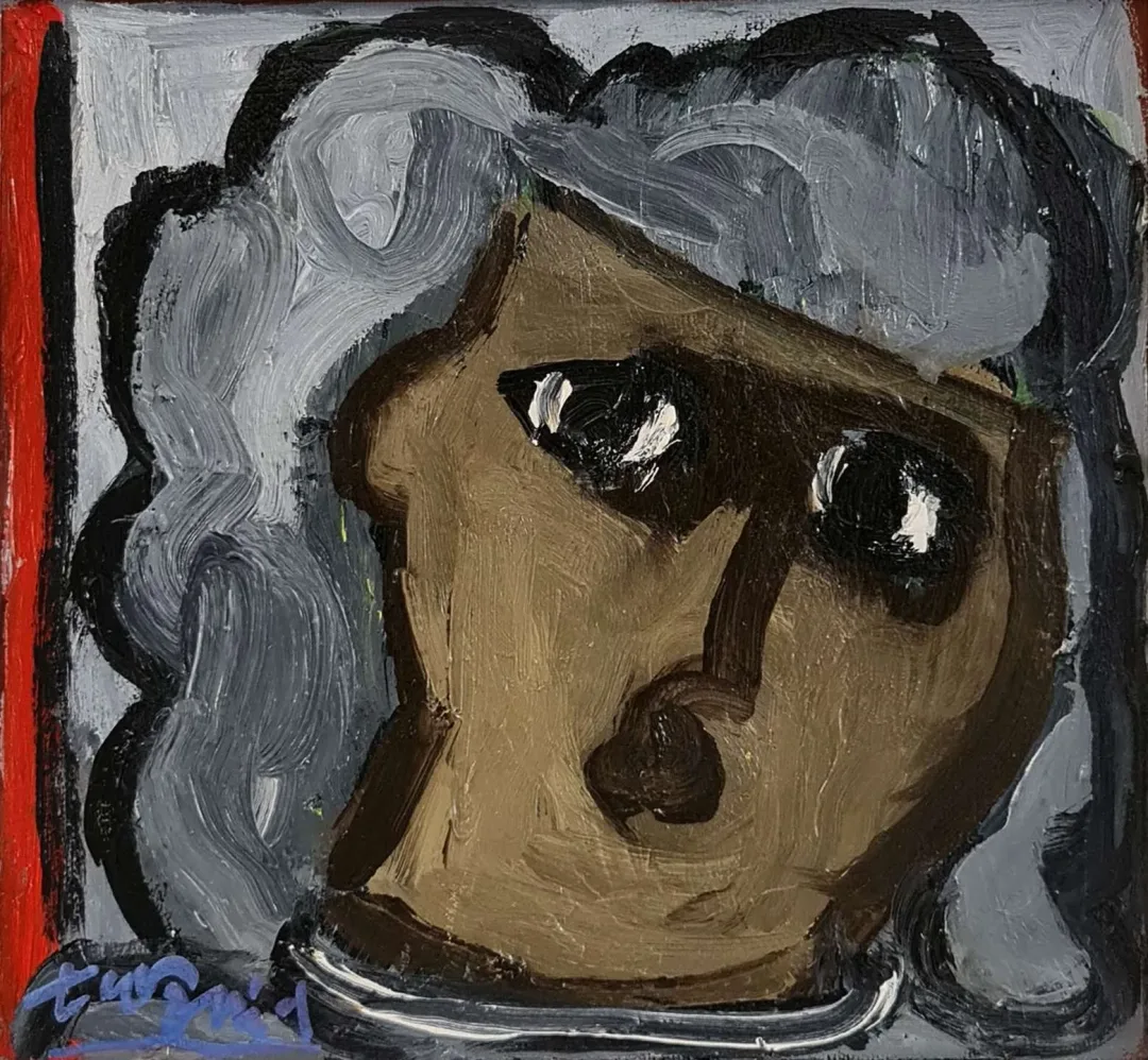 yakınlaştır "Portre" eseri ADNAN TURANİ tarafından 2009 yılında 25x25 cm ölçülerinde Tuval üzeri yağlı boya tekniği ile yapılmıştır.