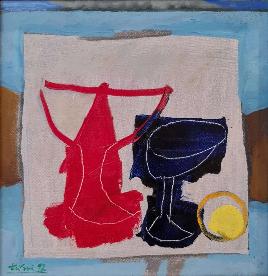 yakınlaştır "Natürmort" eseri ADNAN TURANİ tarafından 1992 yılında 40x40 cm ölçülerinde Tuval üzeri yağlı boya tekniği ile yapılmıştır.