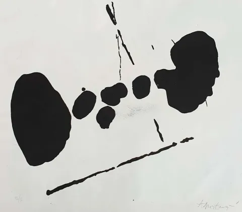 "Soyut Kompozisyon" eseri ADNAN TURANİ tarafından 46x60 cm ölçülerinde Gravür 12/16 tekniği ile yapılmıştır.