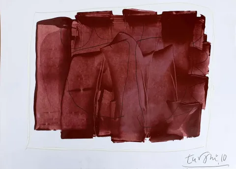 "Soyut Kompozisyon" eseri ADNAN TURANİ tarafından 2010 yılında 50x70 cm ölçülerinde Kağıt üzeri yağlı boya tekniği ile yapılmıştır.