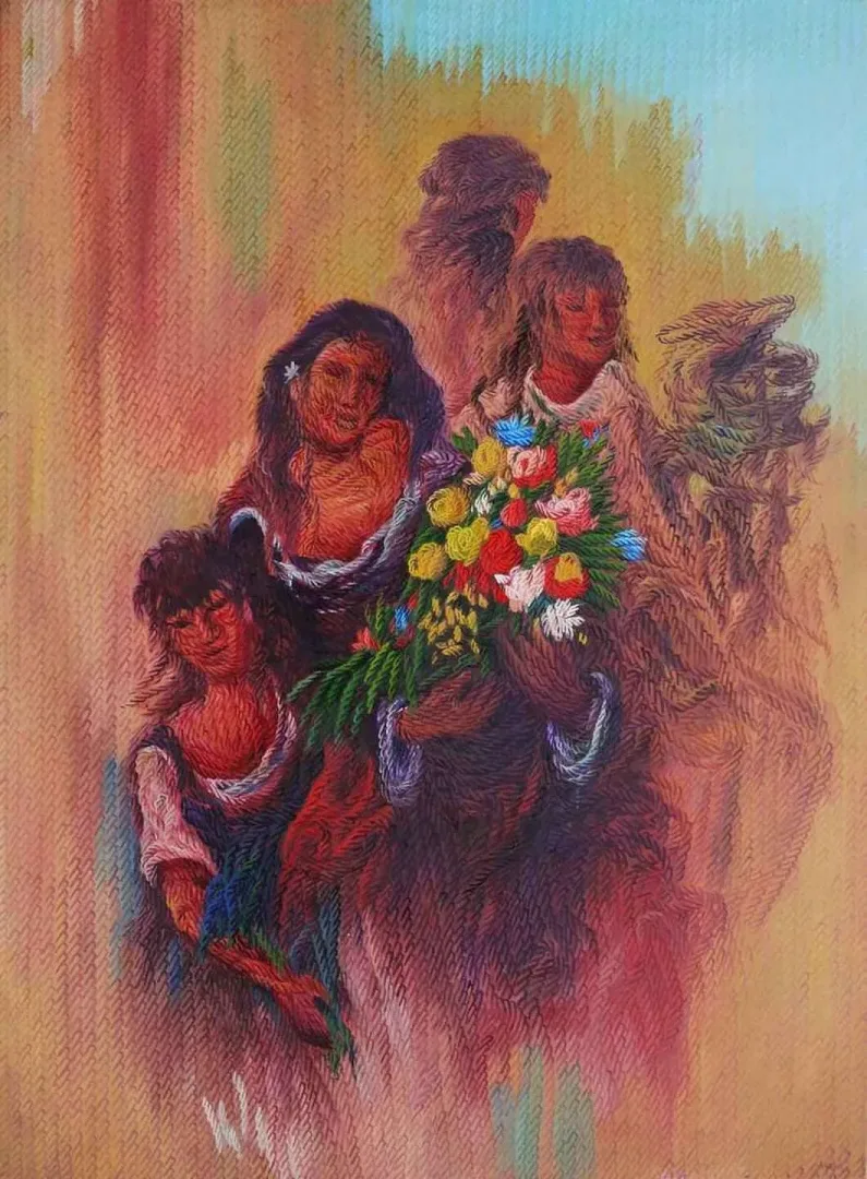 yakınlaştır "Figüryorum" eseri AHMET YEŞİL tarafından 2018 yılında 150x110 cm ölçülerinde Tuval üzeri yağlı boya tekniği ile yapılmıştır.
