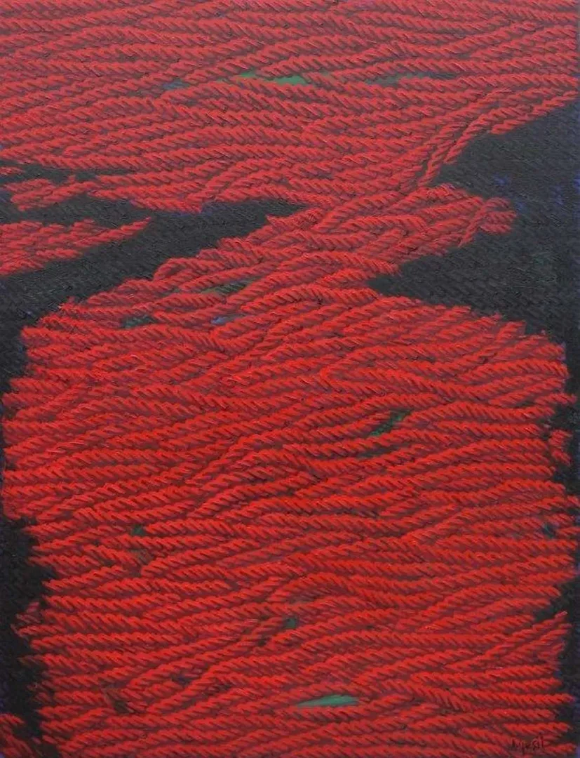 "Dipnotlar" eseri AHMET YEŞİL tarafından 2019 yılında 90x70 cm ölçülerinde Tuval üzeri yağlı boya tekniği ile yapılmıştır.