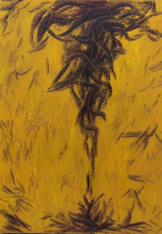AHMET YEŞİL — “Yön(ne)”, 2020 "Yön(ne)" eseri AHMET YEŞİL tarafından 2020 yılında 80x60 cm ölçülerinde Tuval üzeri yağlı boya tekniği ile yapılmıştır.