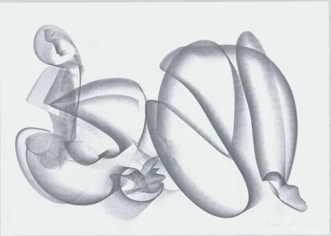 "İsimsiz" eseri ALİ HERİSCHİ tarafından 2020 yılında 30x42 cm ölçülerinde Kağıt üzeri füzen tekniği ile yapılmıştır.