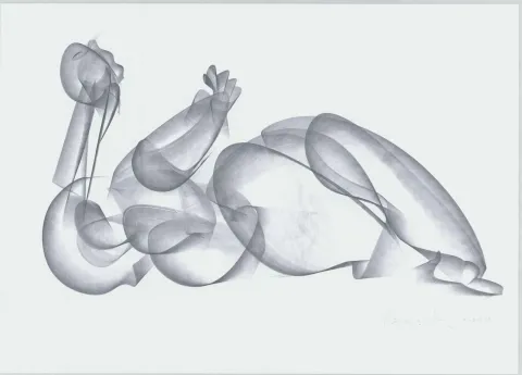 "İsimsiz" eseri ALİ HERİSCHİ tarafından 2020 yılında 32x45 cm ölçülerinde Kağıt üzeri füzen tekniği ile yapılmıştır.