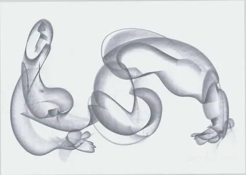 "İsimsiz" eseri ALİ HERİSCHİ tarafından 2020 yılında 45x32 cm ölçülerinde Kağıt üzeri füzen tekniği ile yapılmıştır.