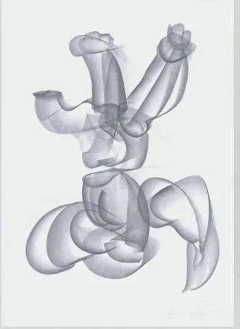 "İsimsiz" eseri ALİ HERİSCHİ tarafından 2020 yılında 30x42 cm ölçülerinde Kağıt üzeri füzen tekniği ile yapılmıştır.