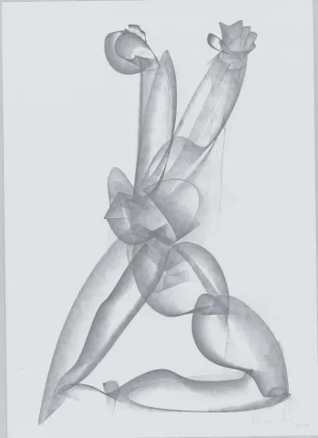 "İsimsiz" eseri ALİ HERİSCHİ tarafından 2020 yılında 45x32 cm ölçülerinde Kağıt üzeri füzen tekniği ile yapılmıştır.