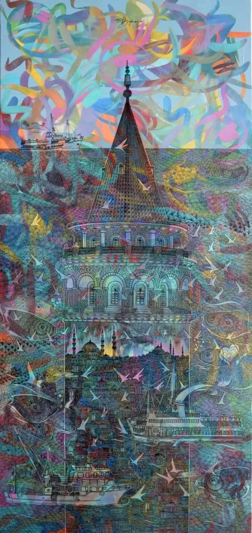 ENGİN KORKMAZ — “isimsiz”, 2019 "isimsiz" eseri ENGİN KORKMAZ tarafından 2019 yılında 180x80 cm ölçülerinde Tuval üzeri akrilik boya tekniği ile yapılmıştır.