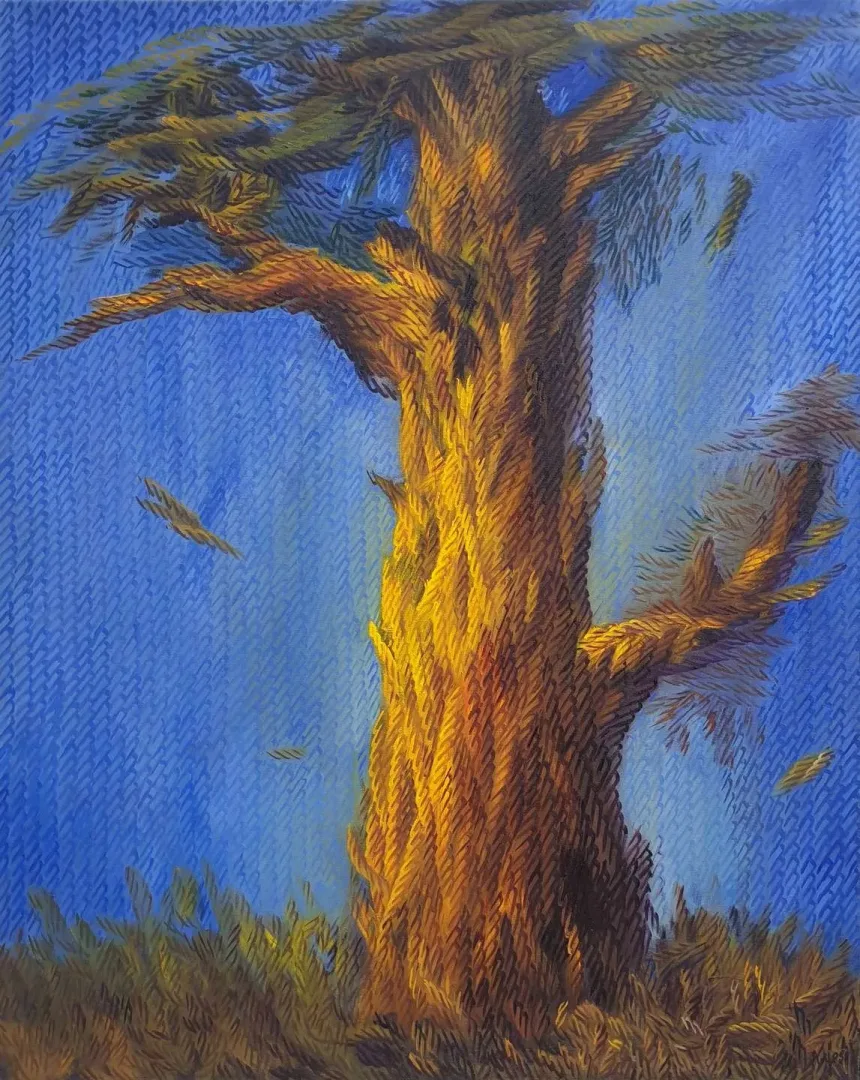 AHMET YEŞİL — “isimsiz”, 2019 "isimsiz" eseri AHMET YEŞİL tarafından 2019 yılında 95x75 cm ölçülerinde Tuval üzeri yağlı boya tekniği ile yapılmıştır.