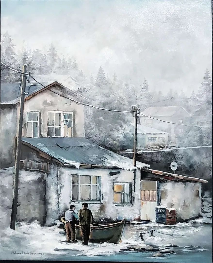 MEHMET EMİN ÖZER — “isimsiz”, 2020 "isimsiz" eseri MEHMET EMİN ÖZER tarafından 2020 yılında 60x50 cm ölçülerinde Tuval üzeri yağlı boya tekniği ile yapılmıştır.
